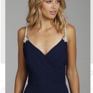 Beautiful royal blue gown by Hayley Paige Occasions, Size 6